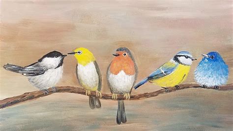 Songbirds Acrylic Painting Tutorial Live How To Paint Birds Birds