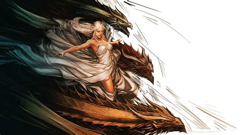 Daenerys Dragons Daenerys Targaryen Dragon Game Of Thrones Artistic