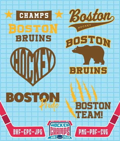 Boston Bruins Monogram Svg Boston Bruins Logo File For Cricut Or