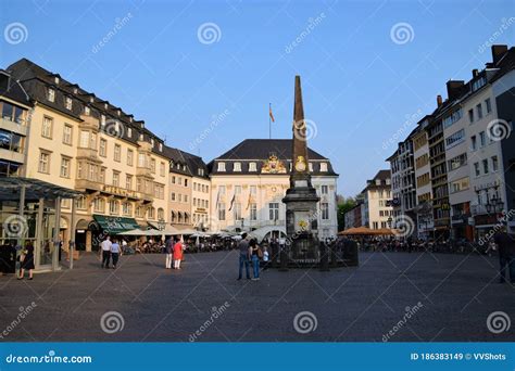 Market Square And Old Town Hall Bonn Germany Editorial Stock Image