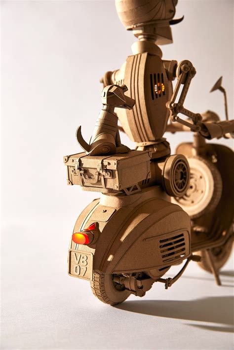 Extraordinarily Intricate Cardboard Robots By Greg Olijnyk Feature