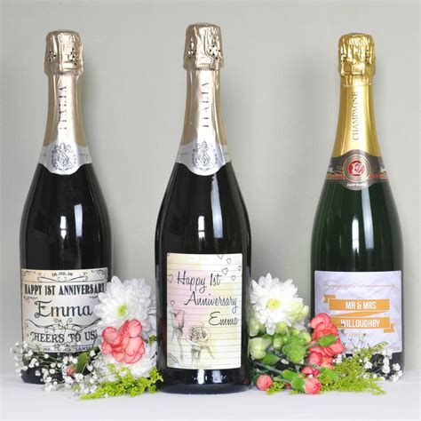 Traditional names exist for some of them: first 1st anniversary gift personalised premium wine by ...