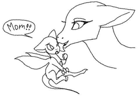 Cute baby dragon tattoo designs. Mama and baby dragon base by CoffeeAddictedDragon on ...