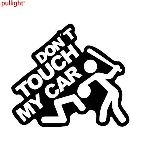 15cm 13cm funny car stickers dont touch my car jdm sticker rear window vinyl hobby car bumper