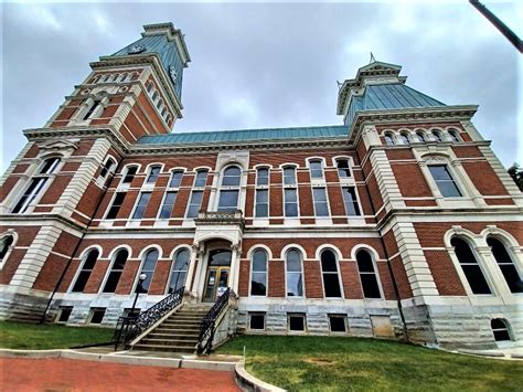 The Historic Bartholomew County Courthouse In Columbus Indiana