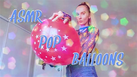 Asmr Balloons Blowing Up And Popping Balloons No Talking Youtube