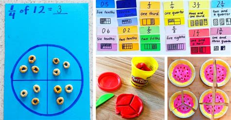 12 Fun Hands On Activities For Teaching Fractions Your Kids Will