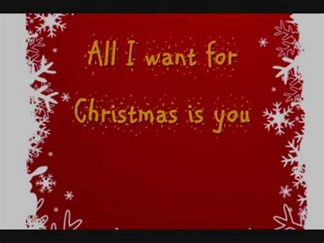 Dramacool will always be the first to have the episode so please bookmark and add us on facebook for update!!! Mariah Carey All I Want for Christmas is you Lyrics On ...