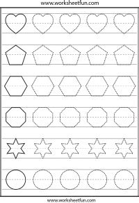 Worksheets for toddlers age 2 involve some pictures that related each other. Pre Writing Worksheets / FREE Printable Worksheets | Tracing worksheets preschool, Shape tracing ...