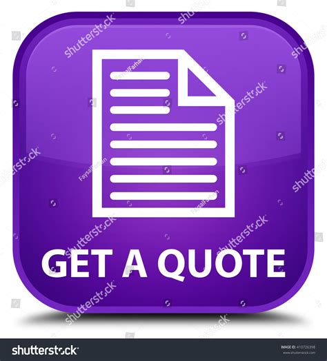 Some actively traded stocks can fluctuate dramatically in when you get a quote, look at the page from which you're getting your information. Get A Quote (Page Icon) Purple Square Button Stock Photo ...