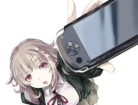 Anime Girl Danganronpa Psp Playstation Gaming Console Beneath The Tangles