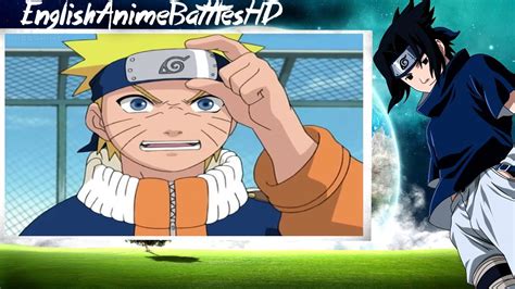 Naruto Vs Sasuke First Fight Full Fight English Dub Hd Youtube