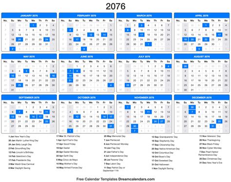 2026 Full Year Calendar With Holidays 2025 2026 2027 Calendrier Yearly