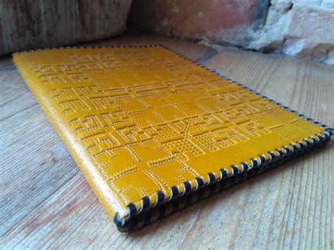 Vintage Book Cover Genuine Leather Notebook Cover Book Etsy