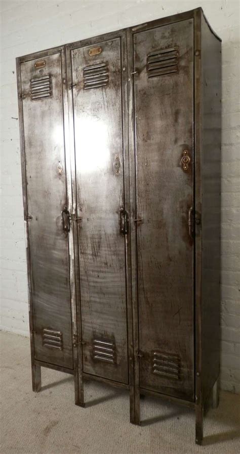 Used lockers, lockers for sale | buyusedlockers.com. Vintage Three Door Locker | Industrial style decor ...