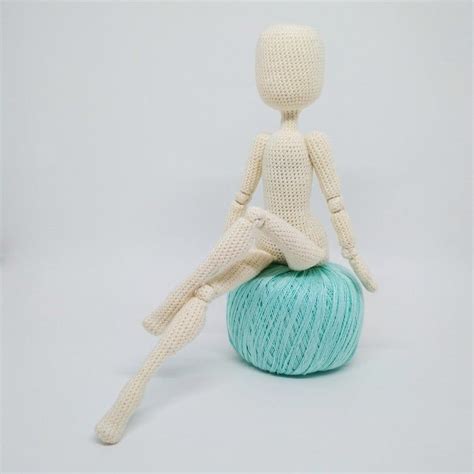 ball jointed amigurumi doll body handmade interior doll tutorial crochet pattern by