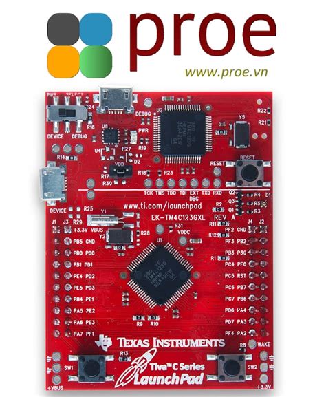 Kit Arm Ek Tm4c123gx Tiva C Texas Instruments Điện Tử Proe