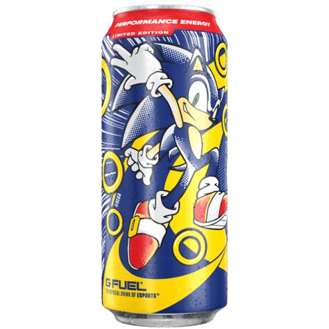 Sonic The Hedgehog Lanza Su Bebida Energética Junto A G Fuel Surtido