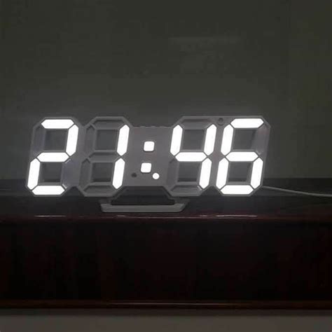 Pop Modern Wall Clock Digital Led Table Clock Watches 24 Or 12 Hour