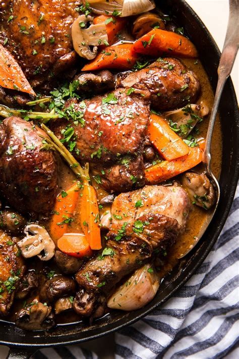 Know your menu at least a week in. Easy Chicken Coq au Vin | Recipe | Easy dinner party ...