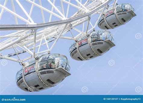 London England August 28th 2019the View Of The Iconic London Eye