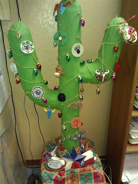 I have what used to be a beautiful christmas cactus that my grandmother tended to, along with some pothos and acuba. Christmas Cactus I made from paper mache for my office. I ...