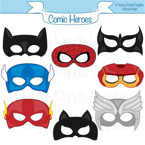 superhero masks printable google search idee  feste