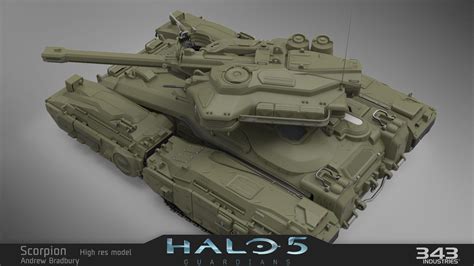 Halo 5 Scorpion Andrew Bradbury Halo Halo 5 Military Vehicles