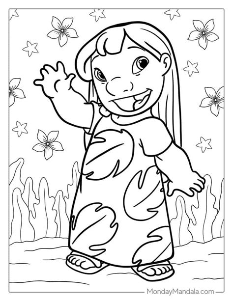 Lilo From Lilo And Stitch Coloring Page Easy Drawing Guides 58 Off