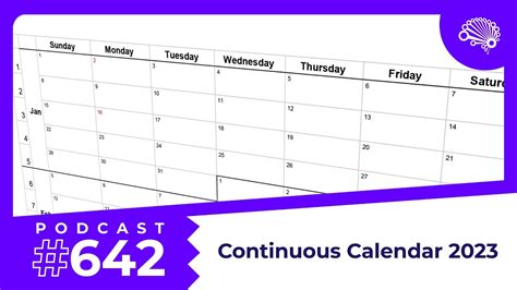 642 Continuous Calendar For 2023 — With Jon Krohn Jonkrohnlearns