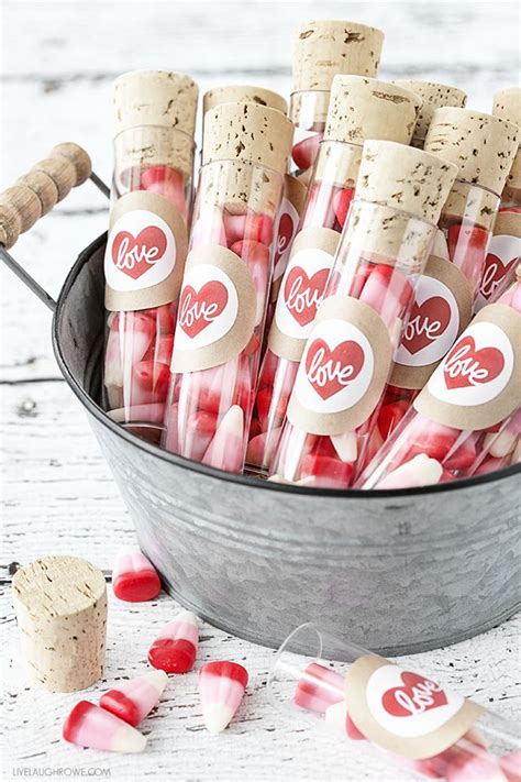 Valentines Day Candy Sticks In A Bucket