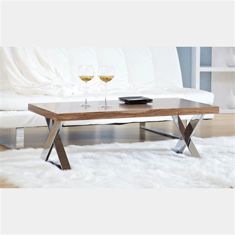 5 out of 5 stars. X-Base Coffee Table (Walnut/Chrome) - Affordably Modern ...