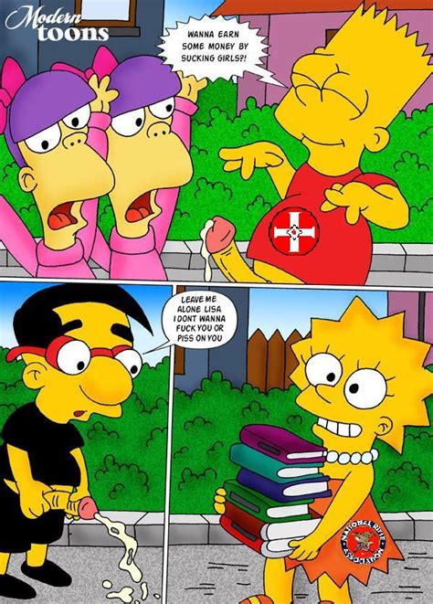 Post Bart Simpson Lisa Simpson Milhouse Van Houten Modern Toons