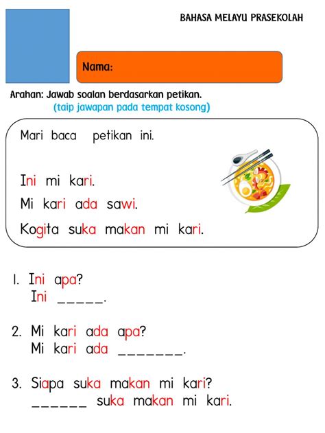 There are a lot of ways to make sure that your work is not plagiarized and we have picked those that are most relevant to you Bahasa Melayu Prasekolah exercise