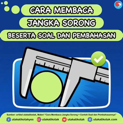Cara Membaca Jangka Sorong Beserta Contoh Soal dan ...