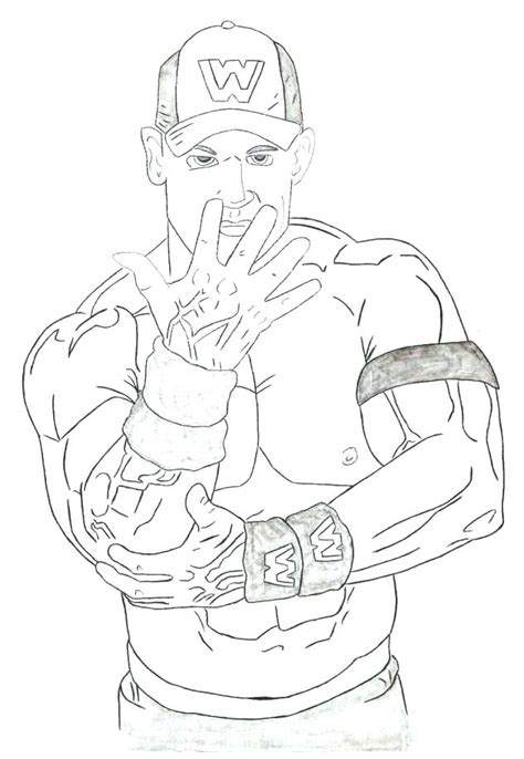 Wwe John Cena Coloring Pages Coloring Pages