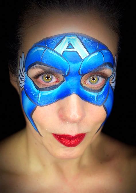 To celebrate the 80th anniversary of cap's first appearance, 'marvel's captain america: Captain America Face Paint | Face painting, Captain ...