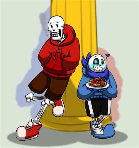 Underswap Papyrus And Sans By A V J On Deviantart