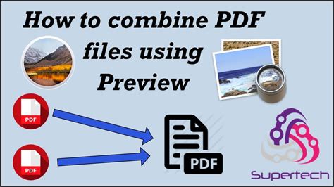 How To Combine Pdf Files Using Preview Youtube