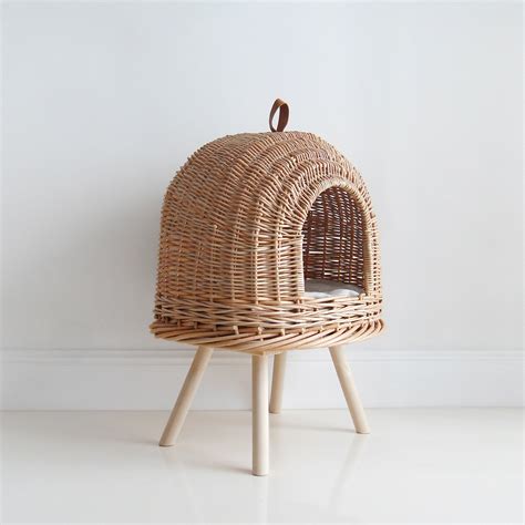 Ufony Vine Cat Bed House For Cats Wicker House For Pets Etsy