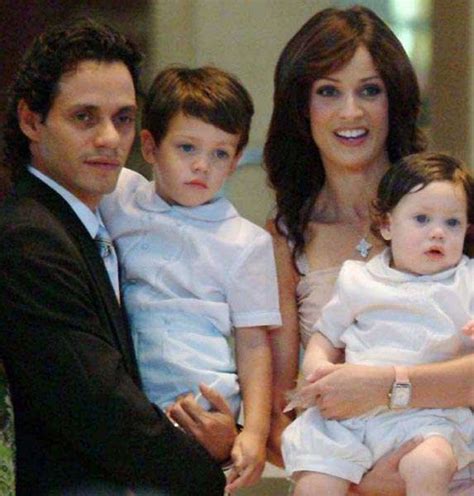 Christian marcus was delivered in 2001. Marc Anthony with first wife and their two sons ...