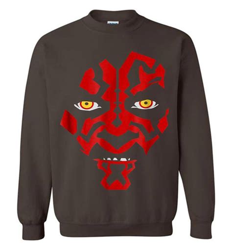 Star Wars Darth Maul Hooded Face Creeping Graphic Sweatshirt Inktee Store