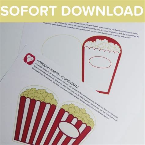 Kinogutschein mit gratis vorlage basteln. Kino Einladung Digital | Movie Night | Teenager ...