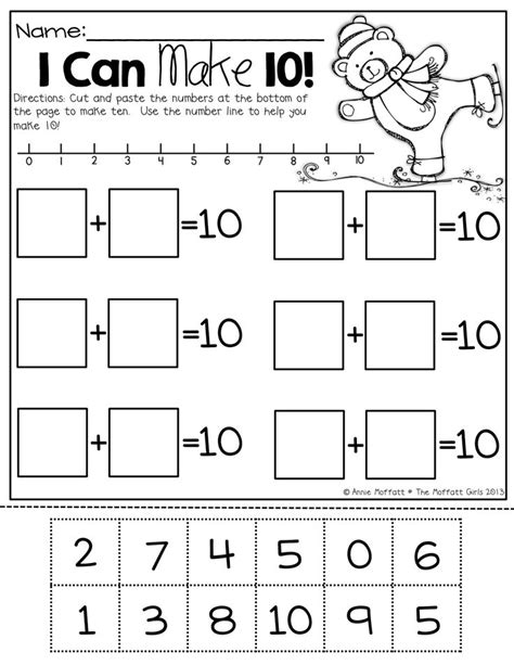 Decomposing Numbers Kindergarten Kindergarten