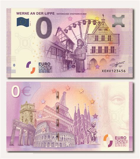 Grenze in frankreich 10'000 euro, in italien 1'000 euro. 0-Euro-Schein für Werne an der Lippe - Stadt Werne