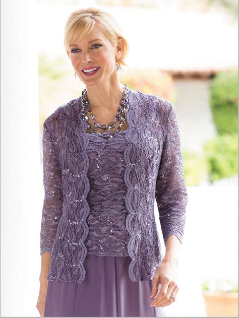 Try looking for the exact same dress with. Radiant Lace Twin Set by Alex Evenings | Mother of bride ...
