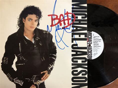 Todd Mueller Autographs Michael Jackson Signed Record Album Bad Mint