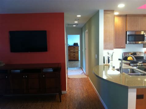 Your bedroom floor is the one that cannot be compromised on. Looking down hallway to master bedroom. New cork floors ...