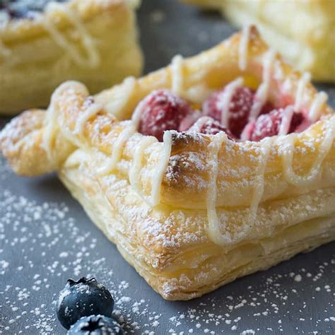 Berry And Cream Cheese Puff Pastries Step By Step Photos Foodtasia
