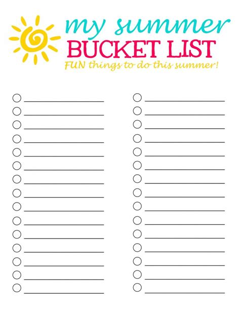 Thus, when it's time for us to go, we can truly say we did everything we could to fully savor what life had to offer. Summer Bucket List- 30 Fun Summer Activity ideas for ...